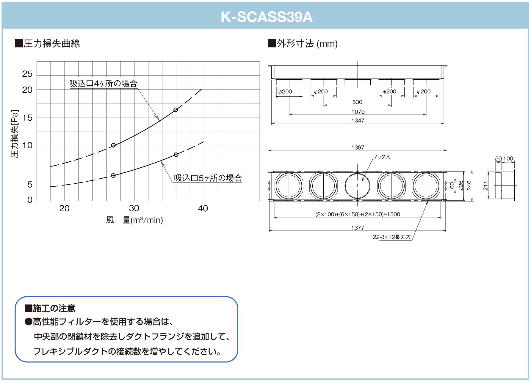 吸込関連商品 吸込分岐チャンバー／吸込フレキ角ダクト | 製品一覧 | オーケー器材株式会社