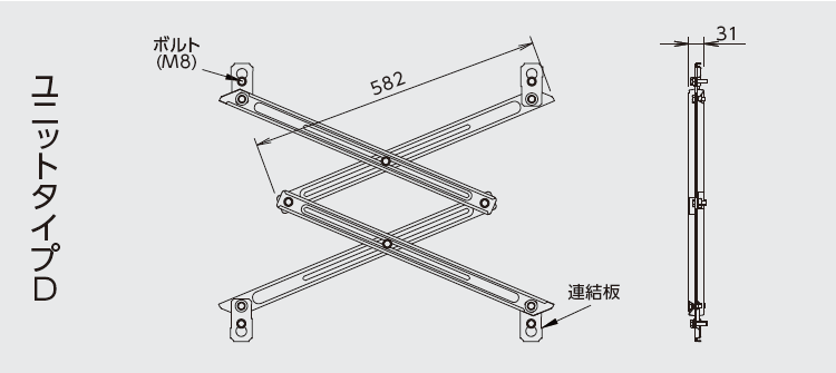 パンタロック オーケー器材 KKSE55A160 室内機耐震振れ止め金具 パンタロック オーケー器材 KKSE55A160 室内機耐震振れ止め金具